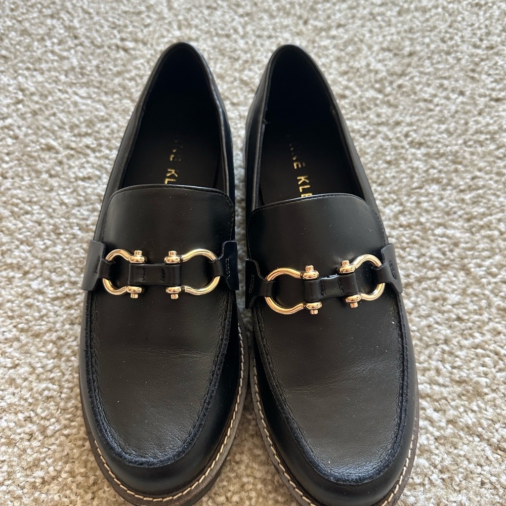 Anne Klein Women's Black Loafers
